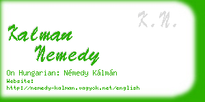 kalman nemedy business card