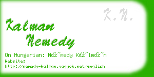 kalman nemedy business card